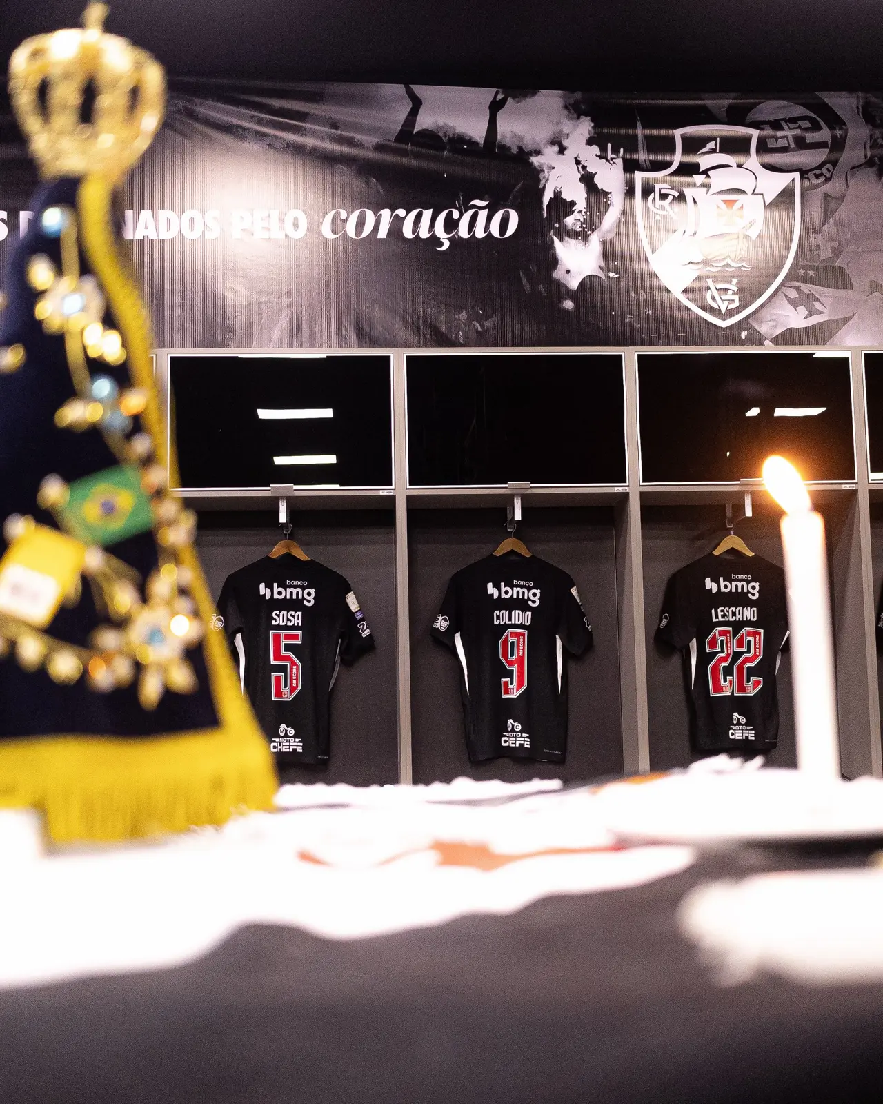 O vestiário do Vasco