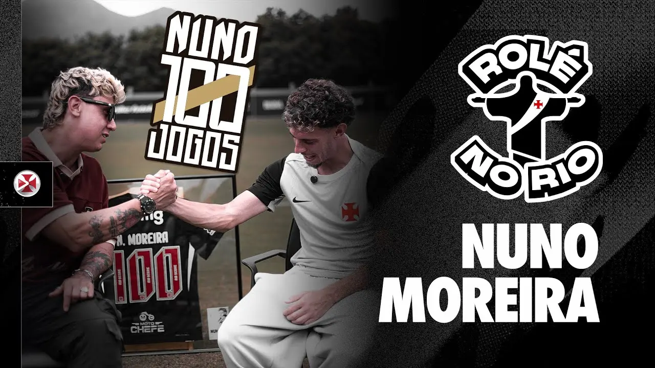 VascoTV celebra 100 jogos de Nuno Moreira com episódio especial de Rolé no Rio
