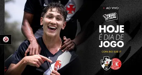 Vasco enfrenta Nova Cidade AO VIVO na Copa Rio Sub-17