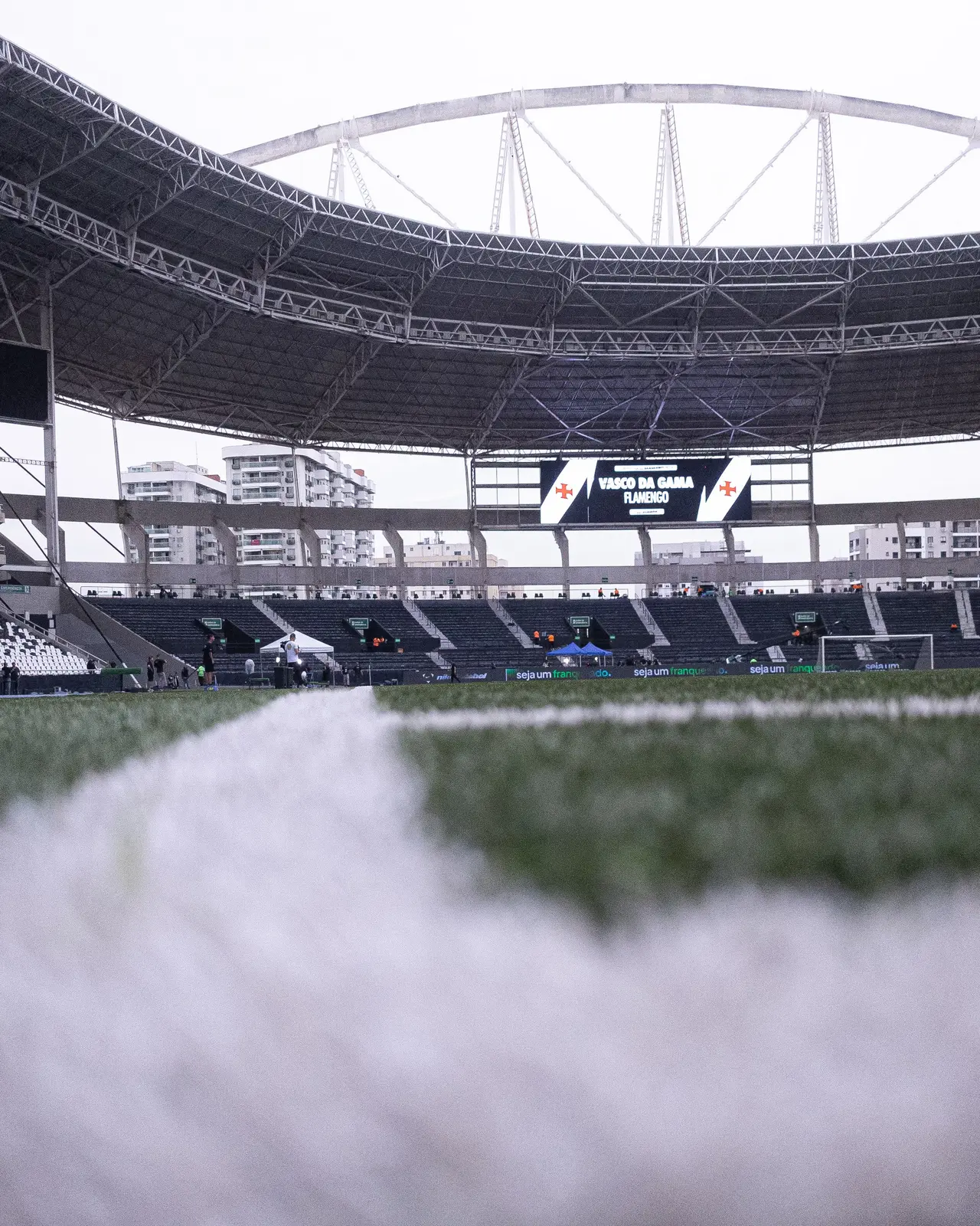 Postagem oficial do Vasco sobre o Estádio Nilton Santos